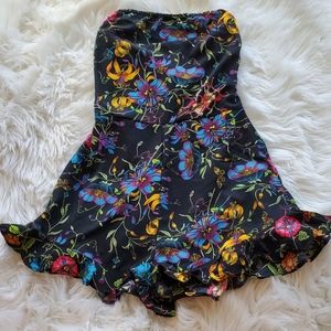 Tube top Floral Romper